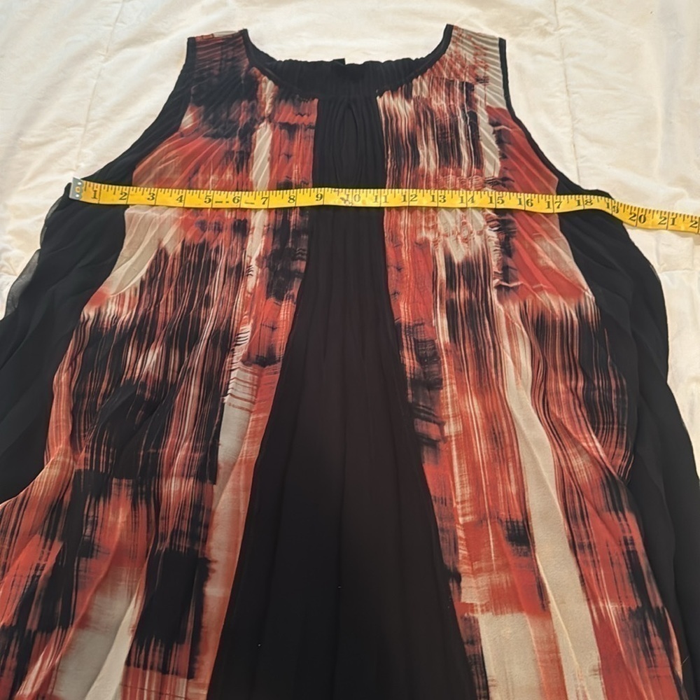 Komarov beautiful black rusty and cream colored dress - Picture 7 of 10